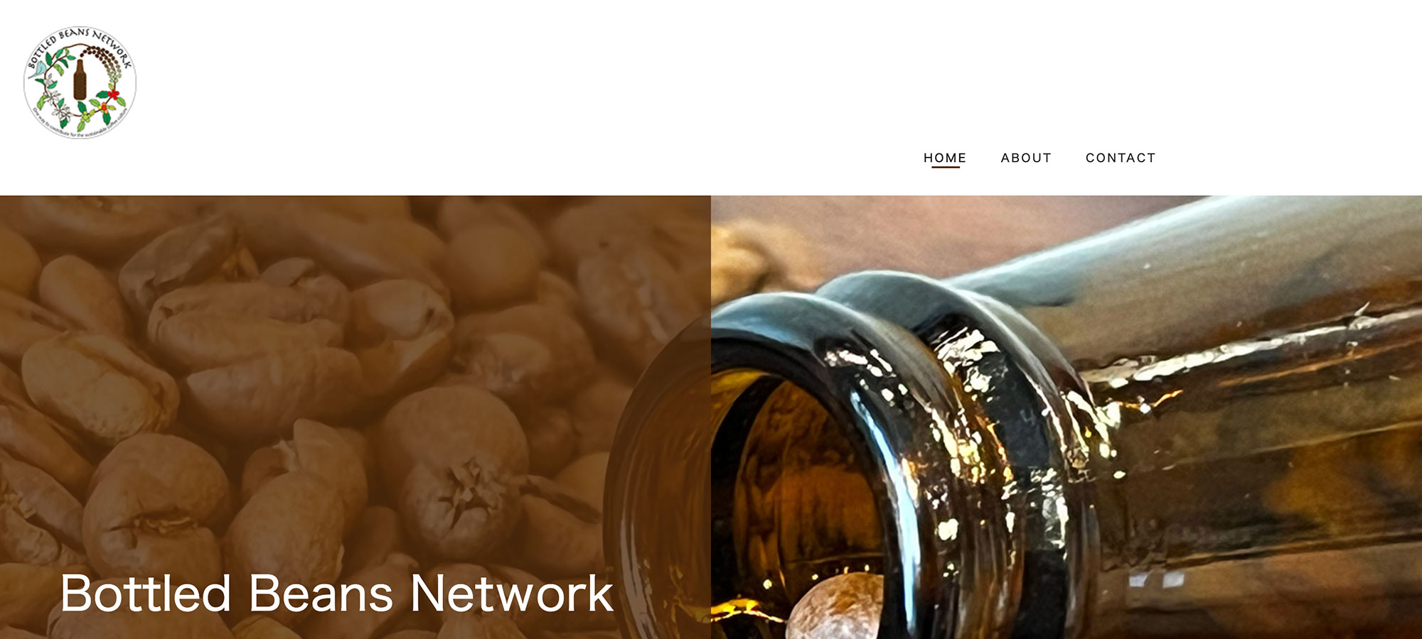 Bottled Beans Networkのサイトイメージ